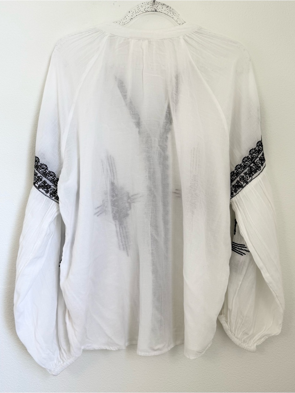 Anthropologie Maeve Anastasia Embroidered Blouse Boho Women's Size XL - Picture 6 of 12